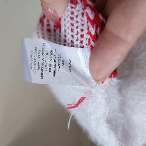 Planet Heart Ugly Christmas Sweater Dress Present Gift Red Snowflakes Size Small - Picture 6 of 6